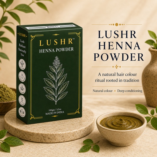 Lushr Henna Powder — 100% Pure Natural Hair Colour & Conditioner | 100g