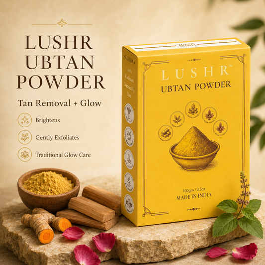 Lushr Ubtan Powder — Natural Tan Removal & Glow Face Pack | 100g