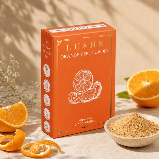 Lushr Orange Peel Powder — Vitamin C Skin Brightening Face Pack | 100g