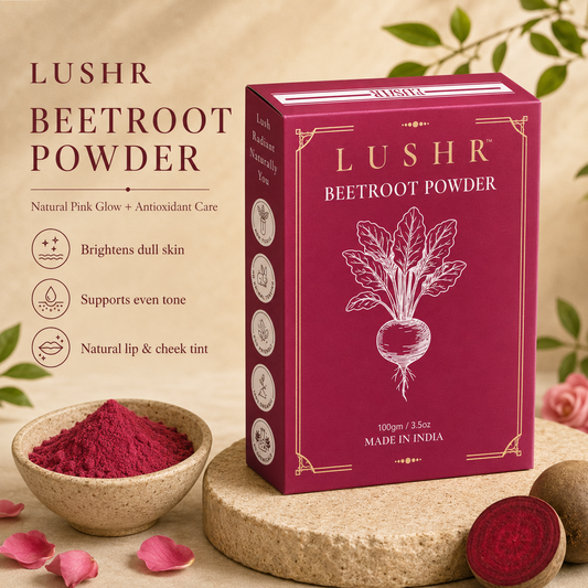 Lushr Beetroot Powder — Natural Glow & Antioxidant Face Pack | 100g