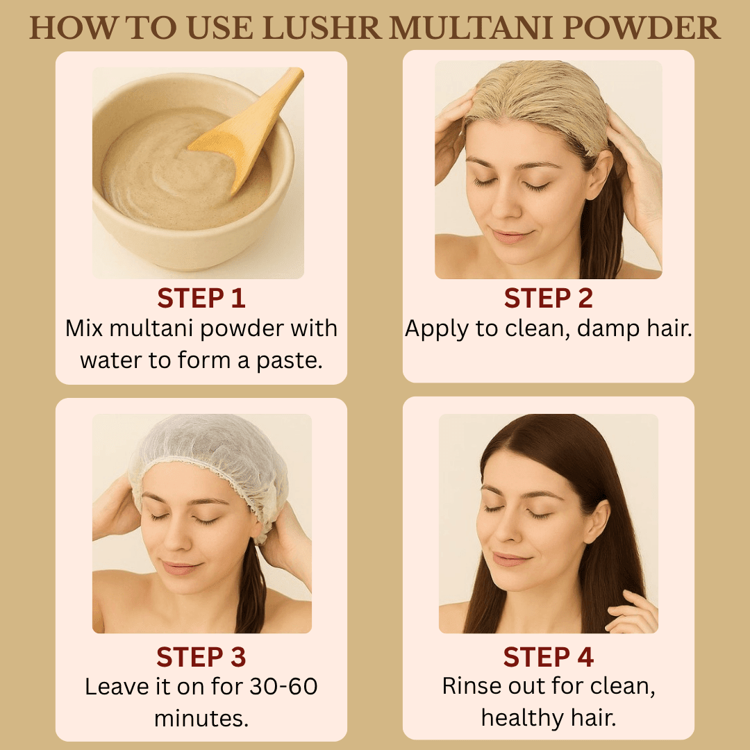 Lushr Multani Mitti — Pure Fuller's Earth Clay Face Pack | 100g - LUSHR