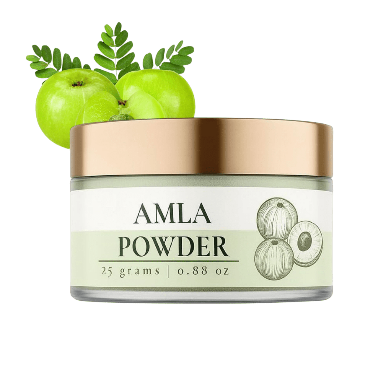 Lushr Amla Powder — Pure Indian Gooseberry for Hair Growth | 25g - LUSHR