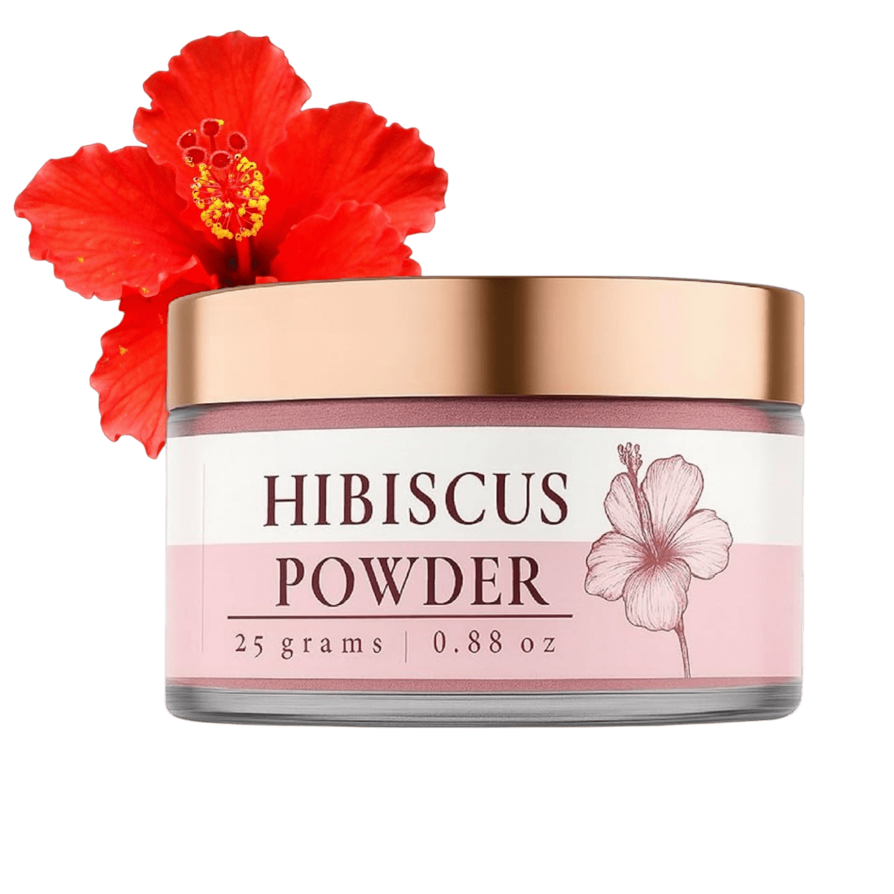 Lushr Hibiscus Powder — Anti - Acne Face Pack & Hair Growth | 25g - LUSHR
