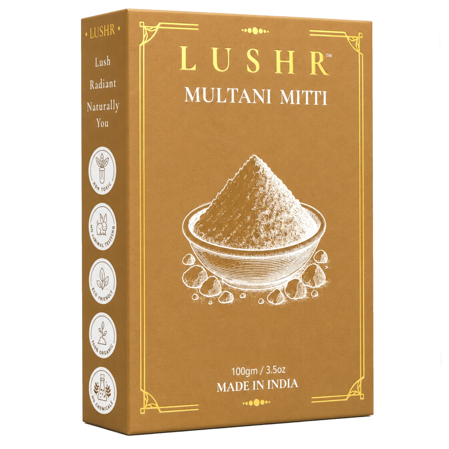 Lushr Multani Mitti — Pure Fuller's Earth Clay Face Pack | 100g - LUSHR