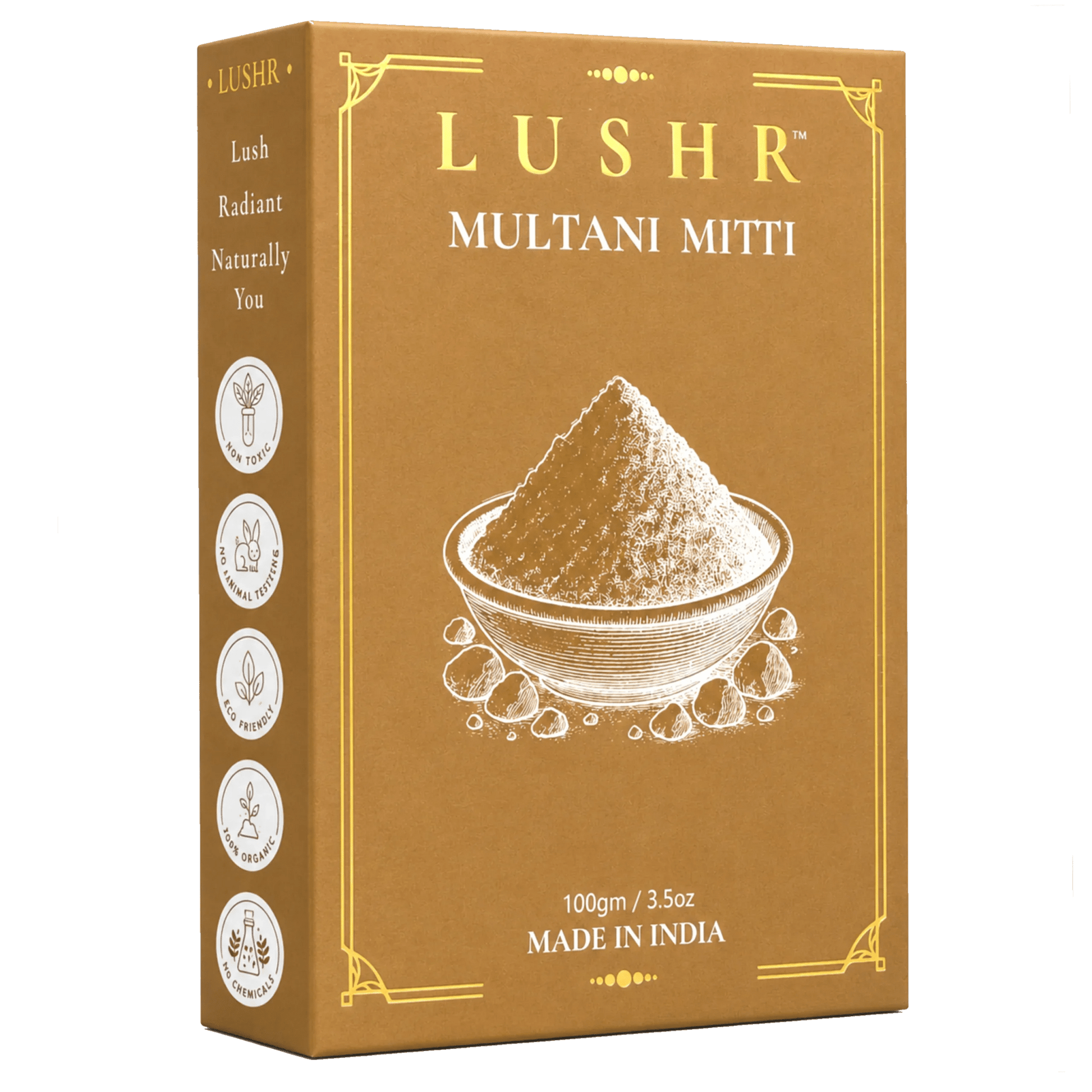 Lushr Multani Mitti — Pure Fuller's Earth Clay Face Pack | 100g - LUSHR