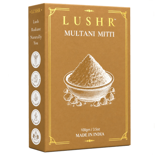 Lushr Multani Mitti — Pure Fuller's Earth Clay Face Pack | 100g - LUSHR