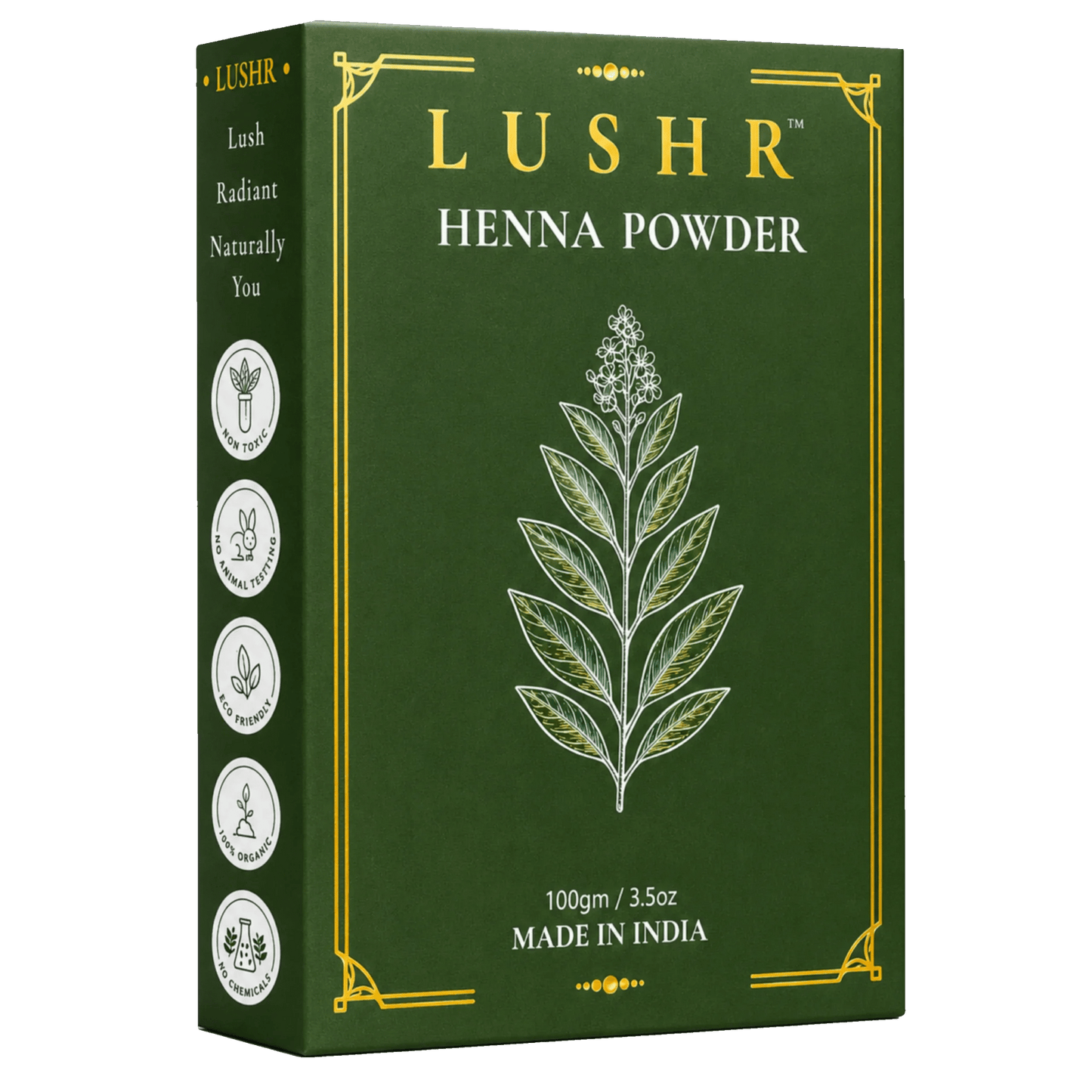 Lushr Henna Powder — 100% Pure Natural Hair Colour & Conditioner | 100g - LUSHR