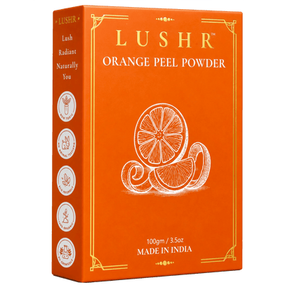 Lushr Orange Peel Powder — Vitamin C Skin Brightening Face Pack | 100g - LUSHR