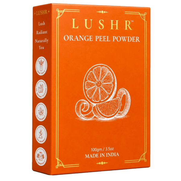 Lushr Orange Peel Powder — Vitamin C Skin Brightening Face Pack | 100g