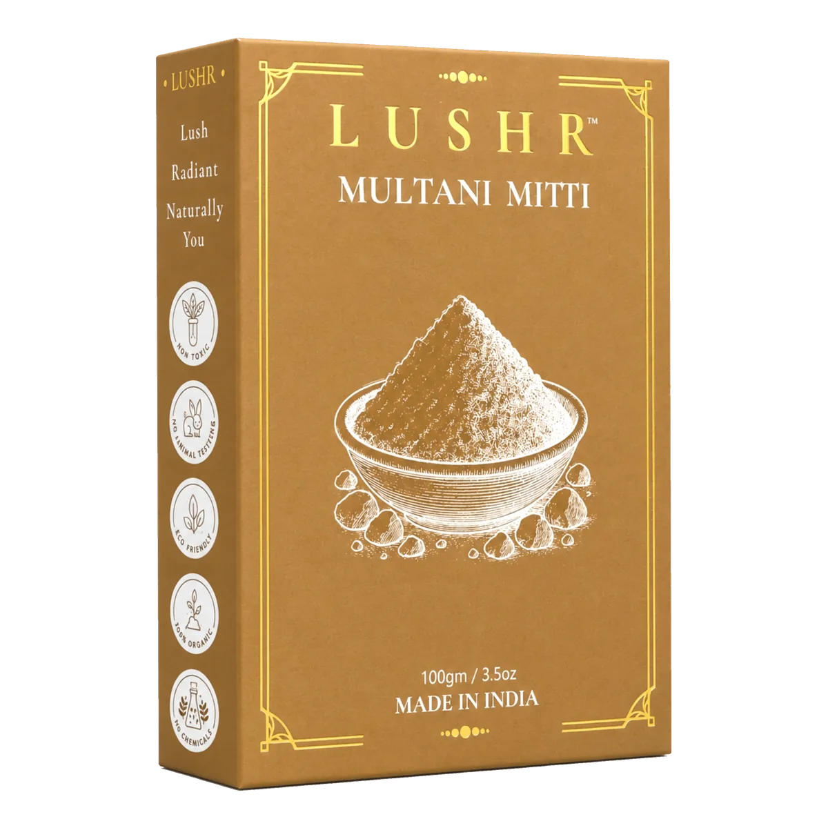 Lushr Multani Mitti — Pure Fuller's Earth Clay Face Pack | 100g