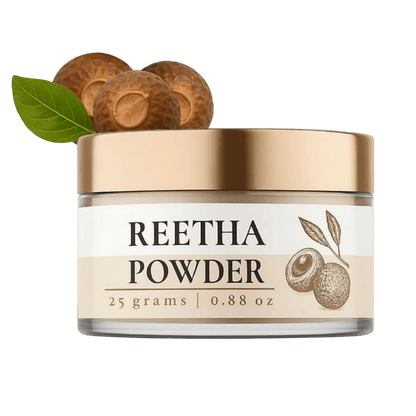Lushr Reetha Powder — Pure Soapnut Natural Shampoo for Hair | 25g - LUSHR