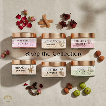 Lushr Rose Petal Powder — Pure Rosa Damascena for Glowing Skin | 25g - LUSHR