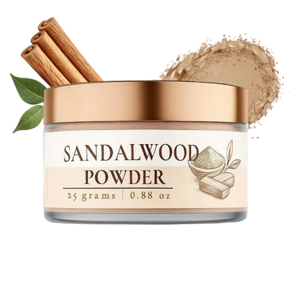 Lushr Sandalwood Powder — Pure Chandan for Acne & Bright Skin | 25g