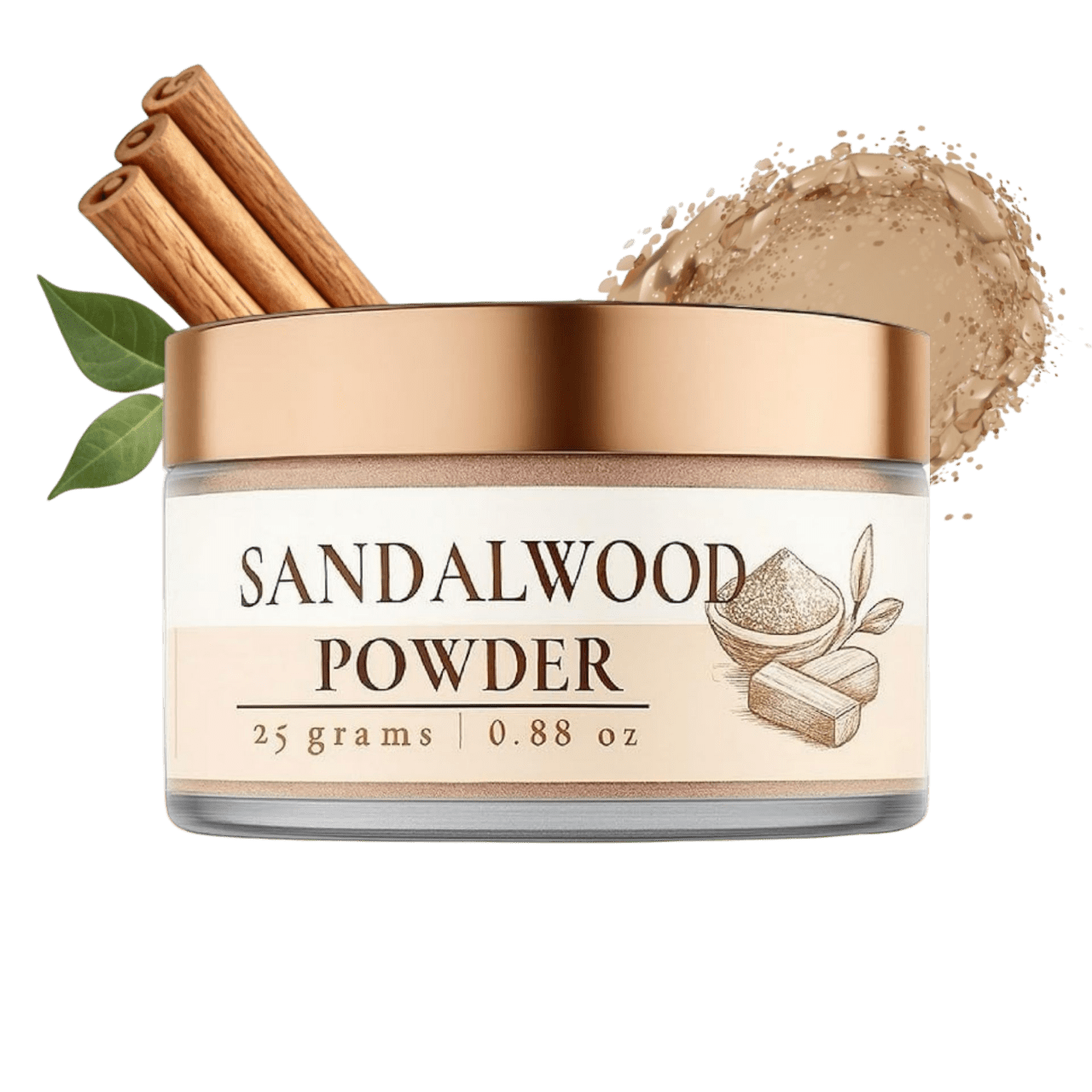 Lushr Sandalwood Powder — Pure Chandan for Acne & Bright Skin | 25g - LUSHR