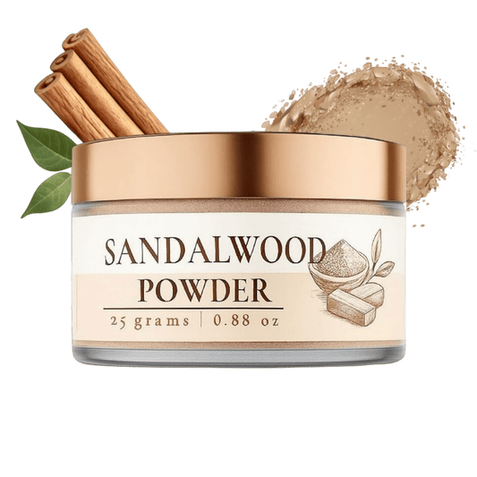 Lushr Sandalwood Powder — Pure Chandan for Acne & Bright Skin | 25g - LUSHR
