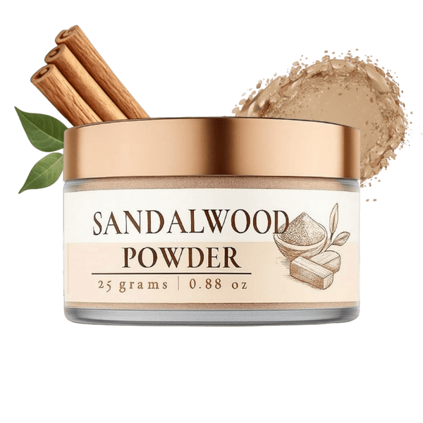 Lushr Sandalwood Powder — Pure Chandan for Acne & Bright Skin | 25g