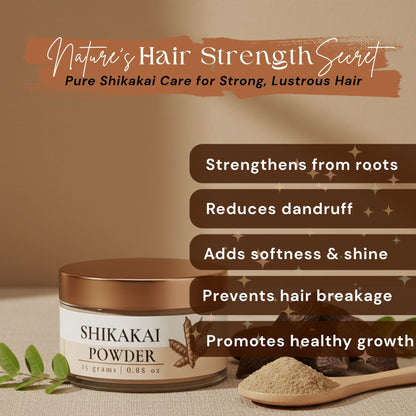 Lushr Shikakai Powder — Low pH Natural Hair Wash & Conditioner | 25g - LUSHR