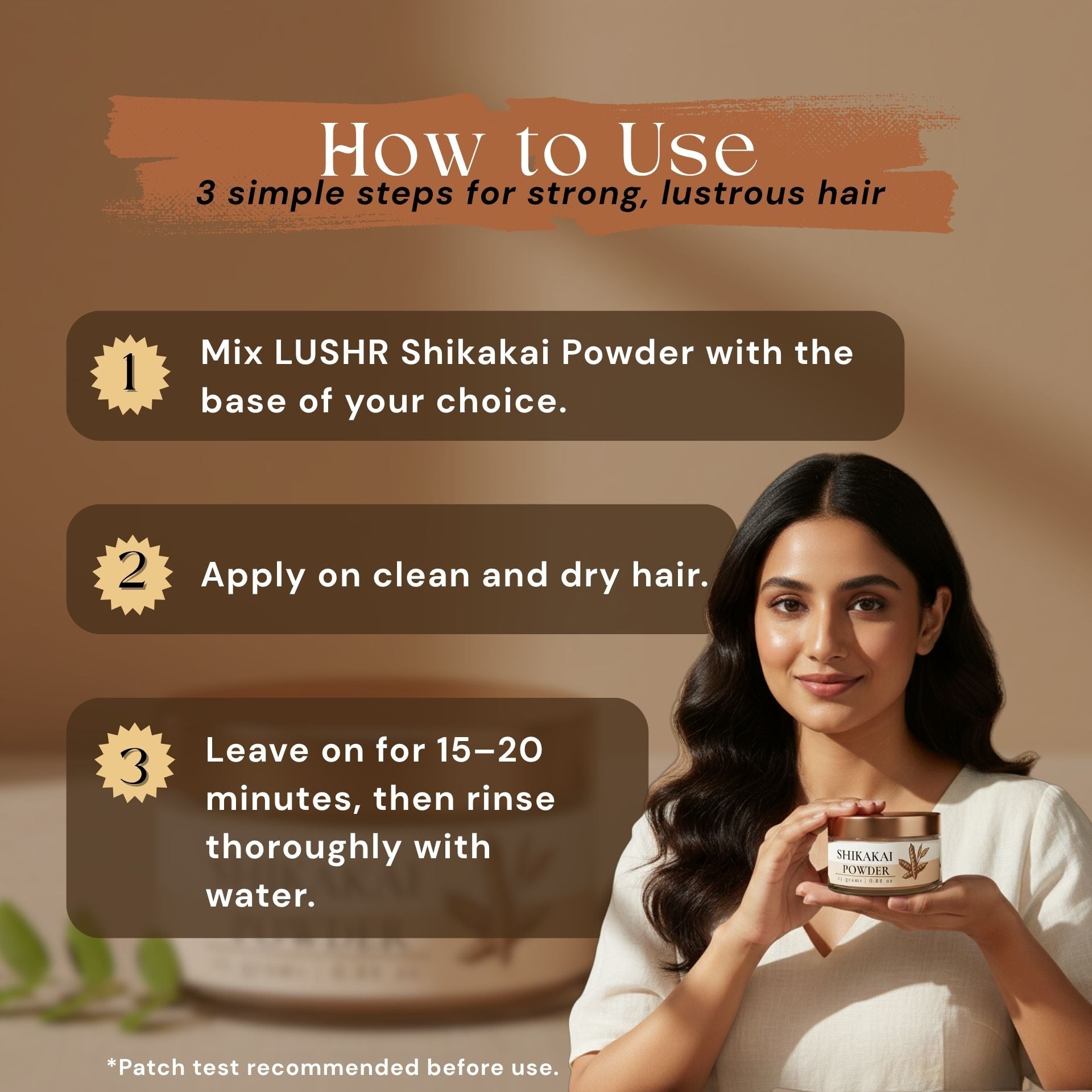 Lushr Shikakai Powder — Low pH Natural Hair Wash & Conditioner | 25g - LUSHR